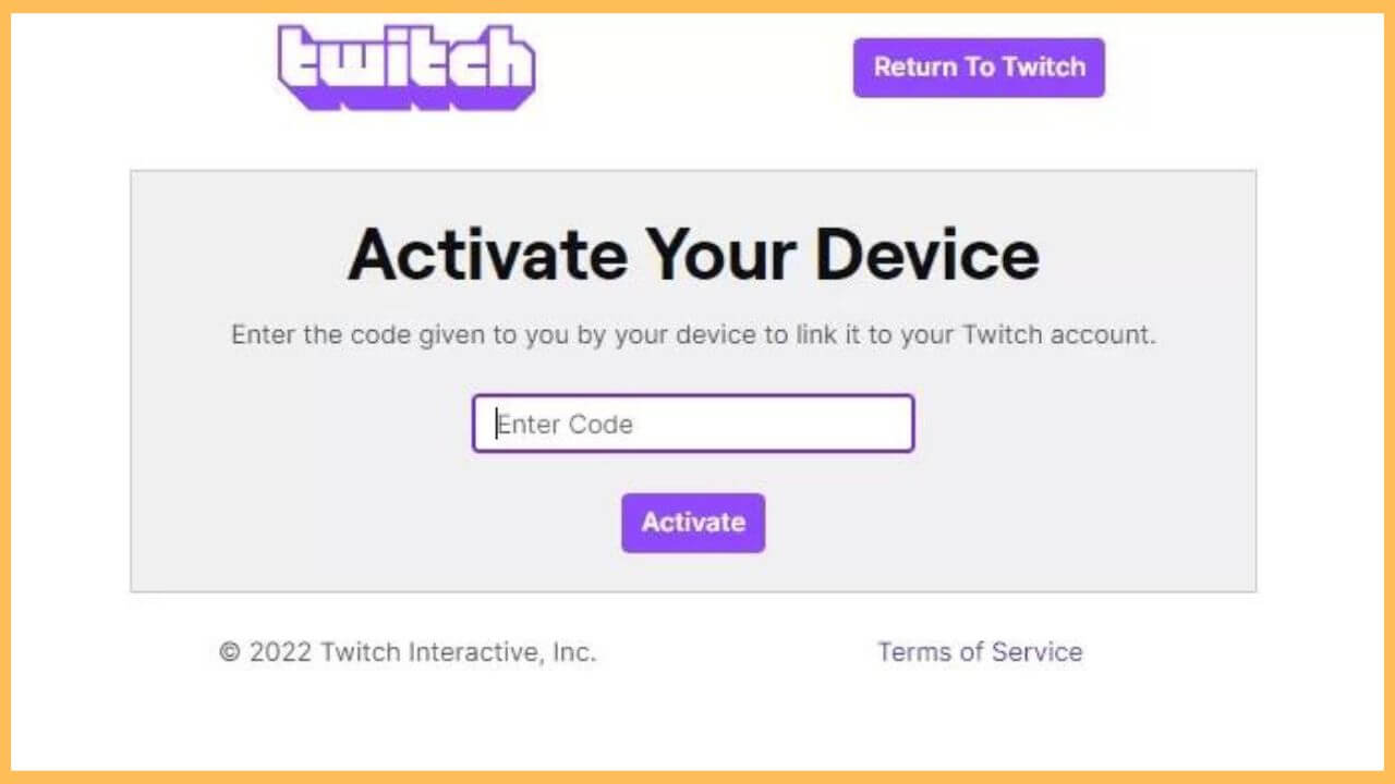 Twitch Activation Website