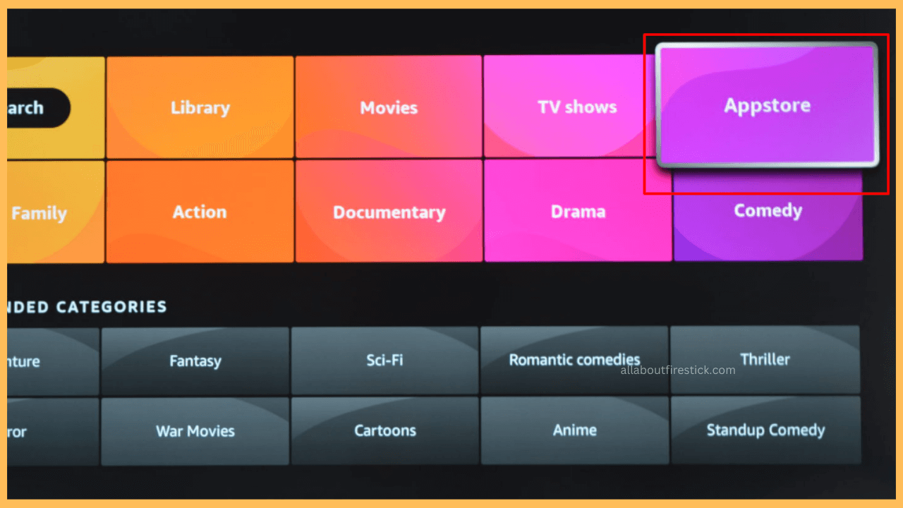 Select the App Store tile