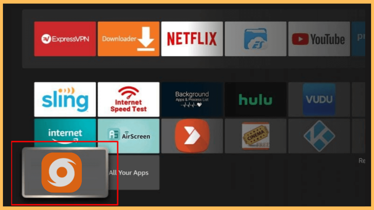 Typhoon TV on Firestick - Select the app