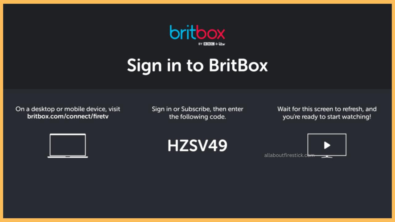 Get the activation code for BritBox