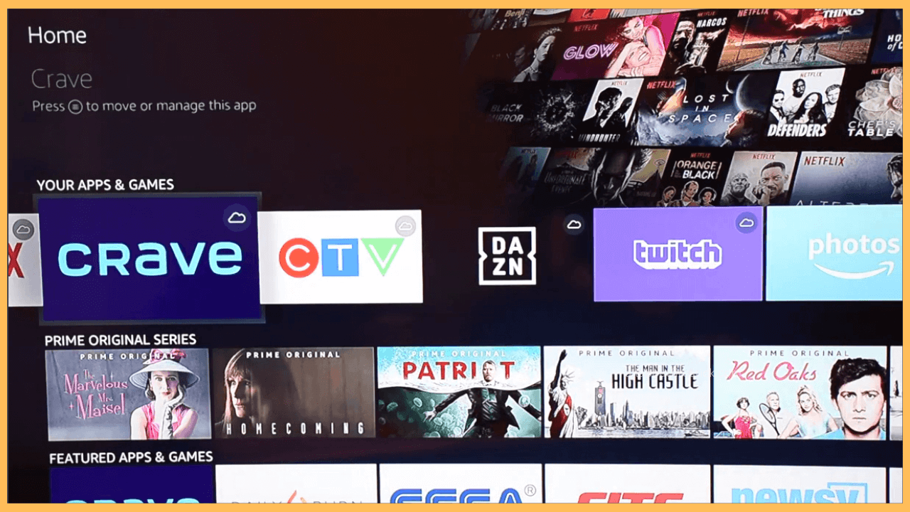 Open Crave on Firestick