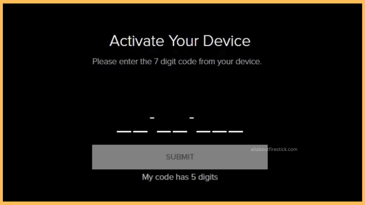 Enter Crave activation code and click Submit