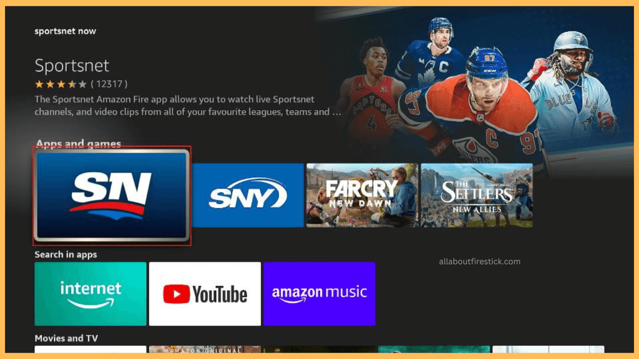 Pick the Sportsnet Now app