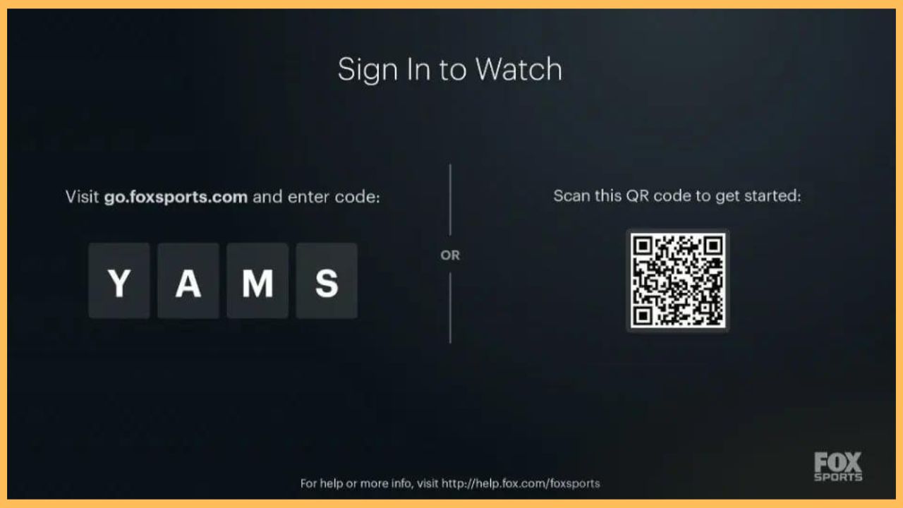 Activation Webstie of Fox Sports