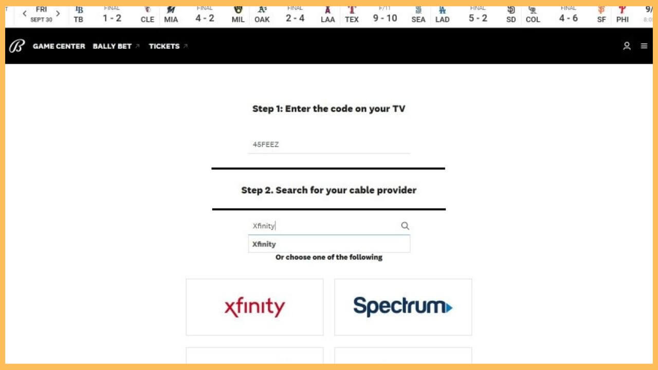 Bally Sports Activation Website (1)