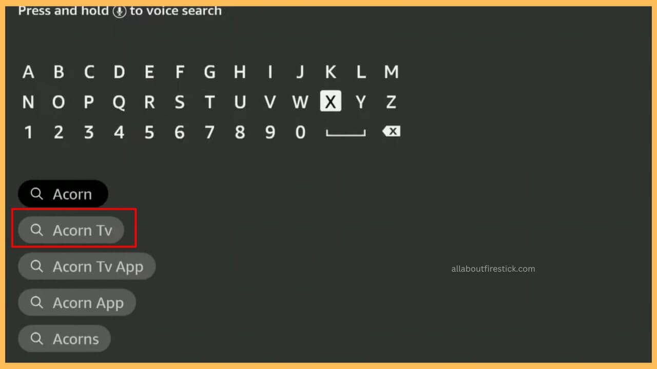 Choose Acron TV on Firestick (1)