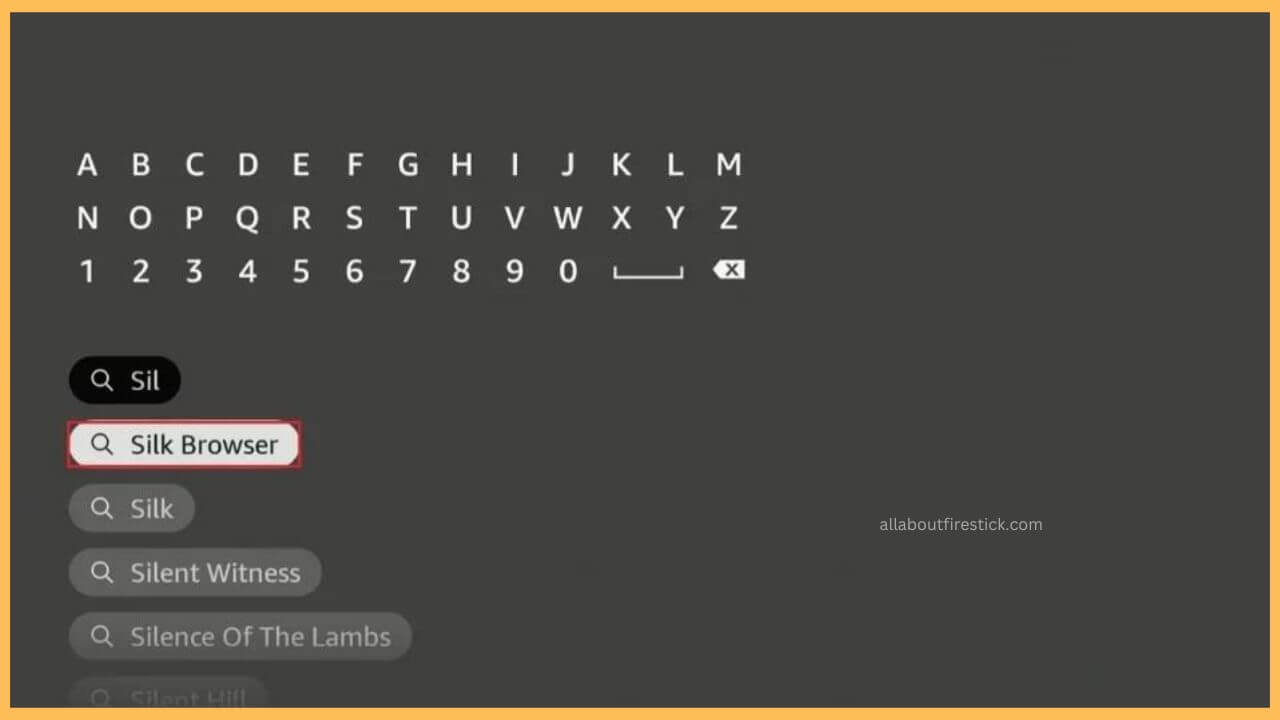 Choose Silk Browser on Firestick (1)