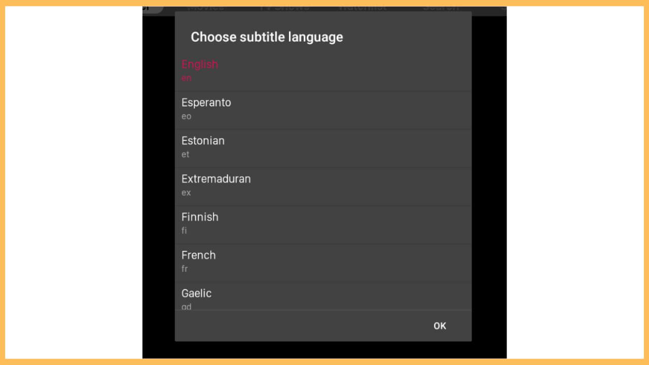 Choose Subtitile Language on Viva TV (1)