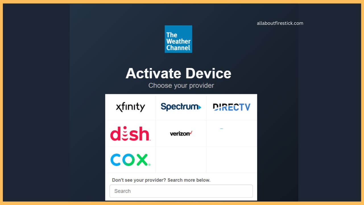 Choose the TV Provider on Firestick (1)