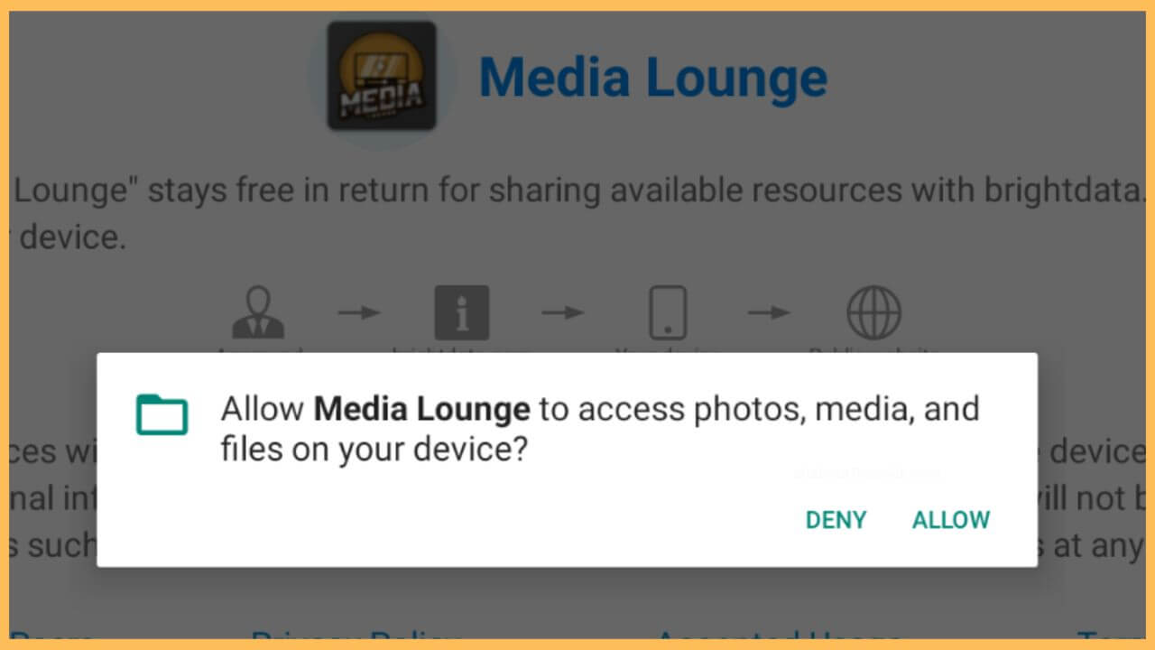 Click Allow to Access the Media Files (1)