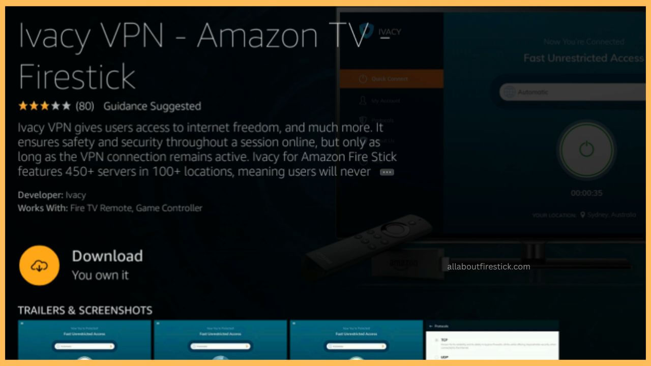 Click Download on Ivacy VPN (1)