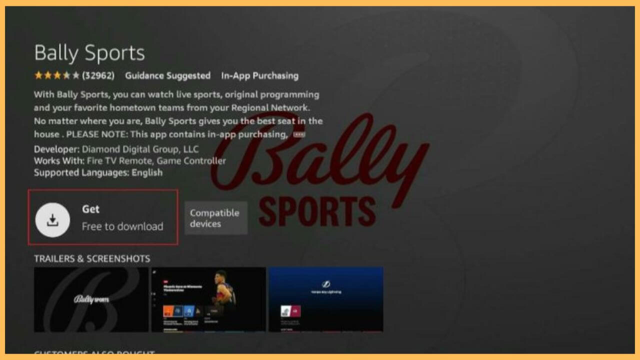 Click Get to Download Bally Sports (1)
