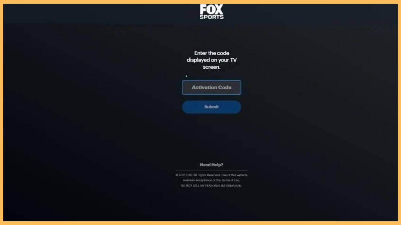 Click Submit to Activate Fox Sports (1)