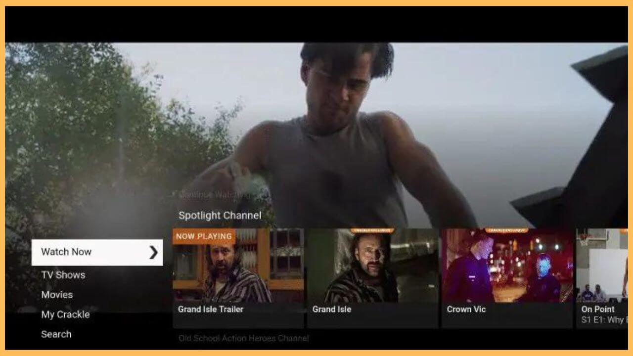 Crackle on Firestick