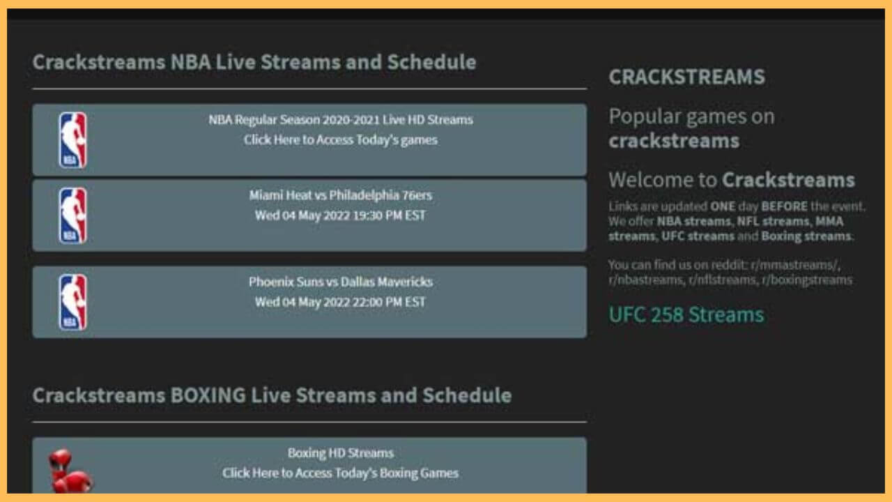 Crackstreams on Fire TV