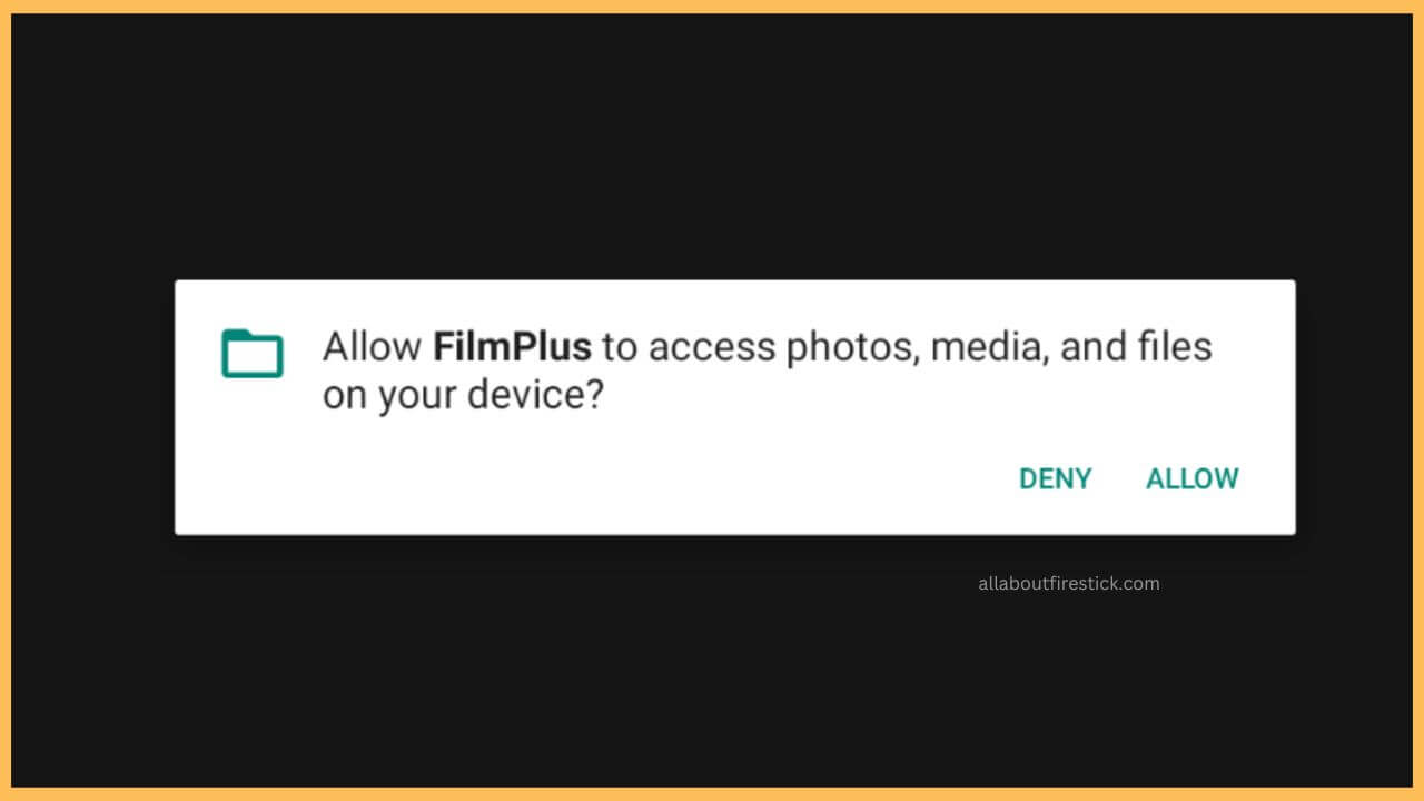Hit Allow on Storage