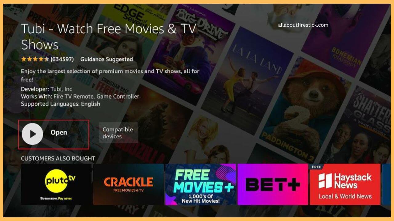 Hit Open to Launch Tubi (1)