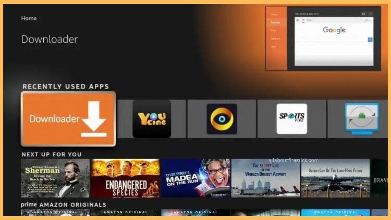 Open the Downloader App