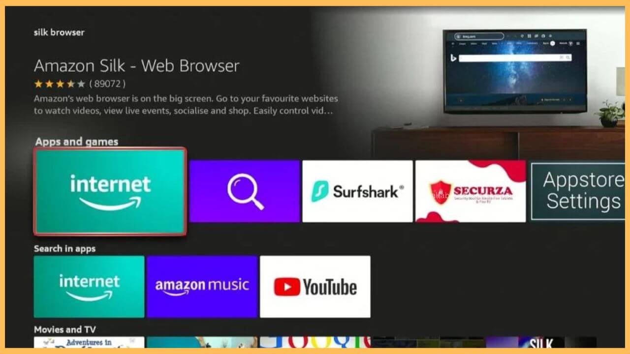Select Amazon Silk Browser (1)