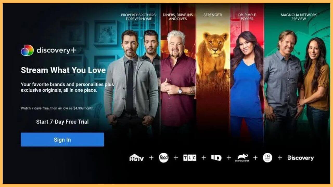 Select Sign In on Discovery Plus (1)