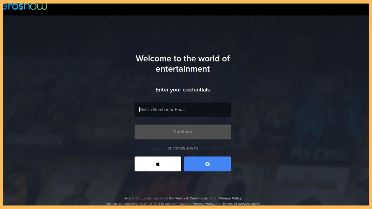 Sign In to Eros Now Account