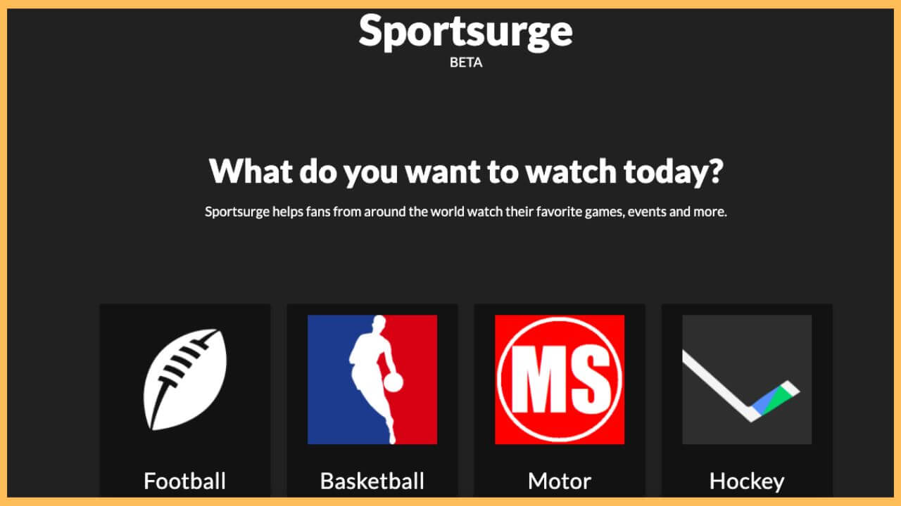 Sportsurge on Firestick