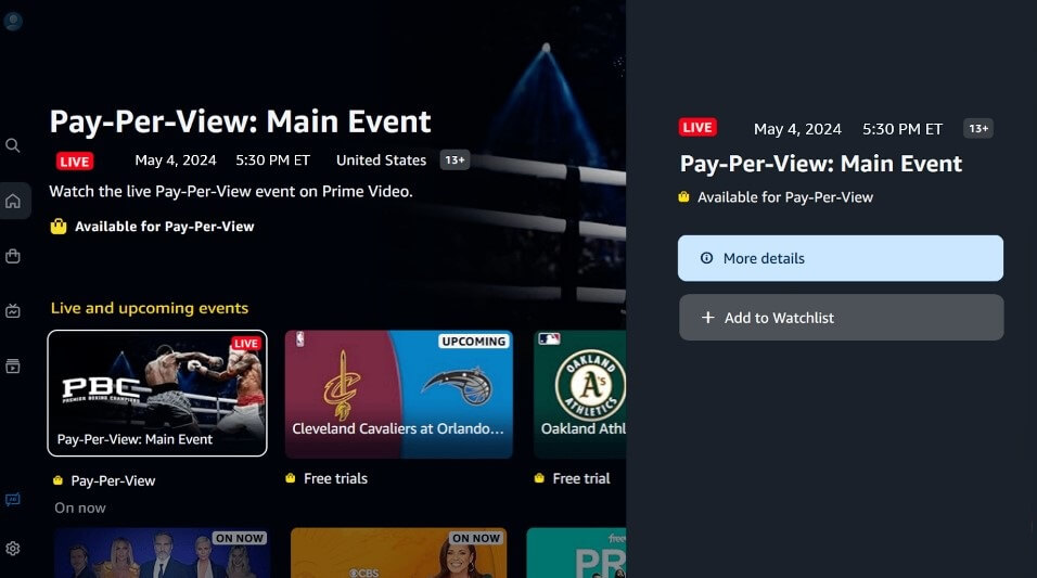 Tap More Details on Prime Video
