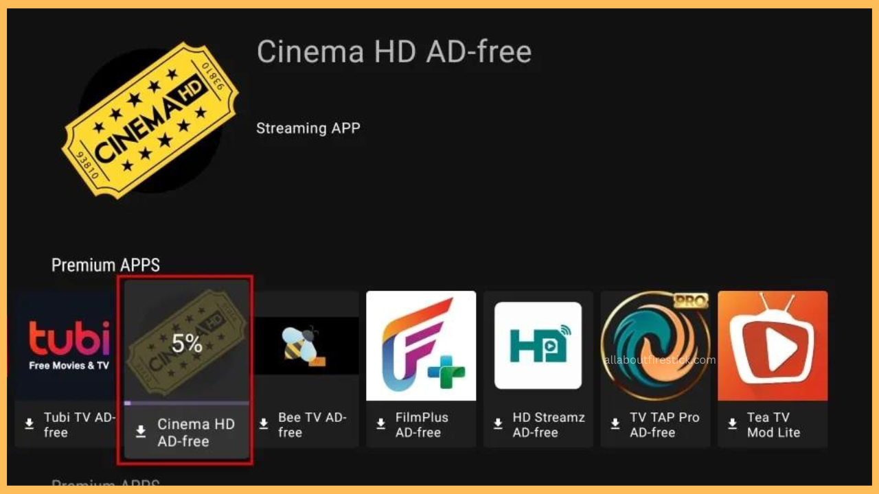 Browser third-party apps on Firestick