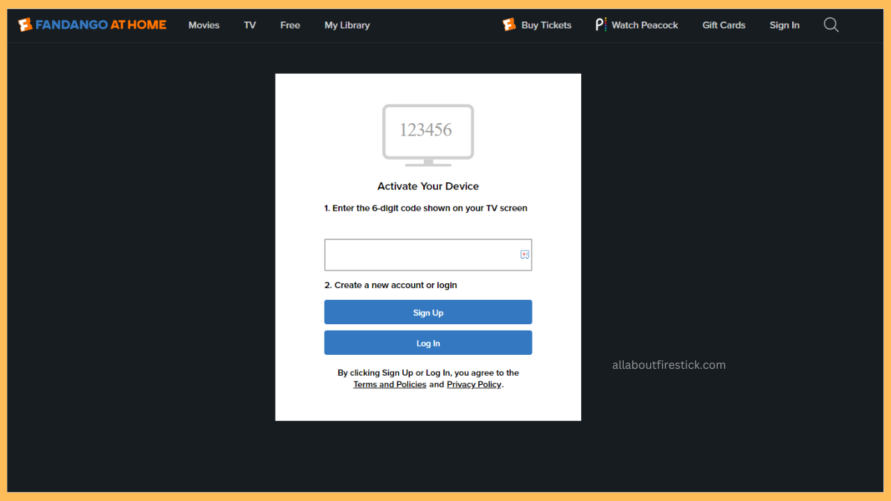 Enter activation code