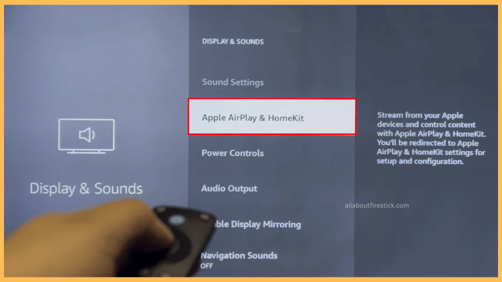 Select Apple AirPlay & HomeKit