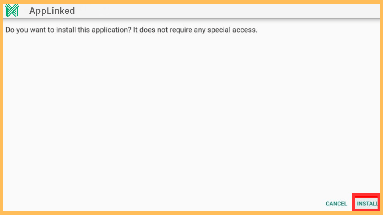 AppLinked on Firestick - Select Install