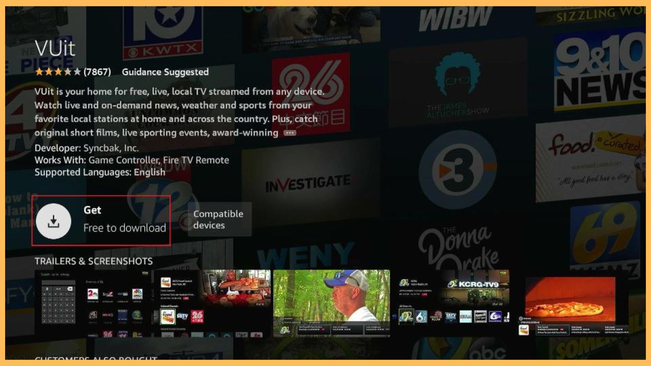 Click the Get button