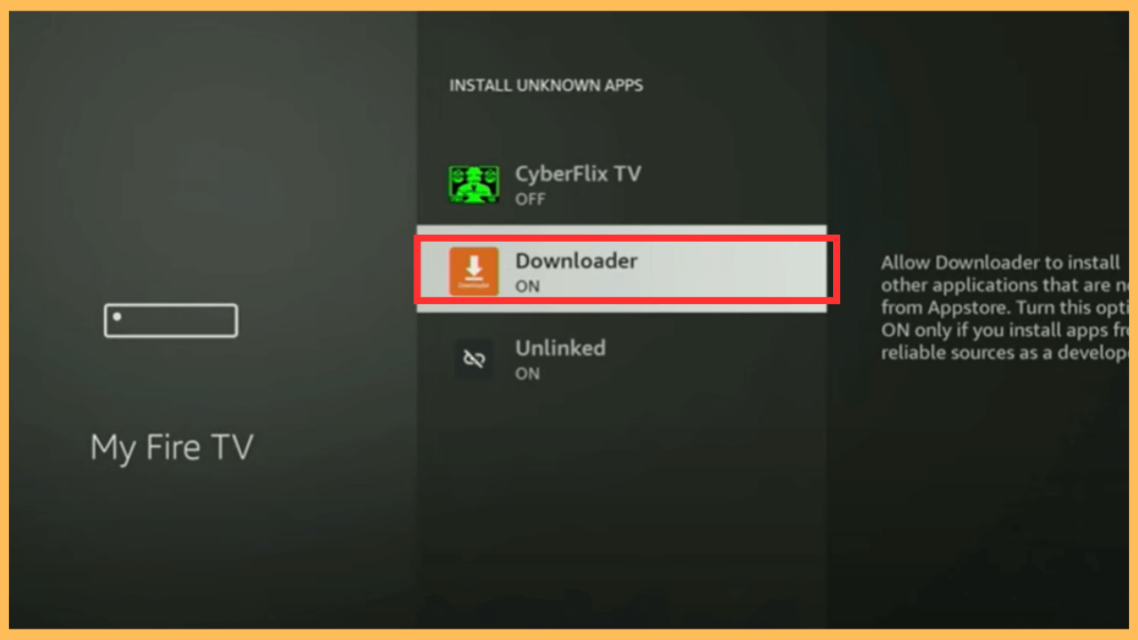 CucoTV on Firestick - Enable for Downloader