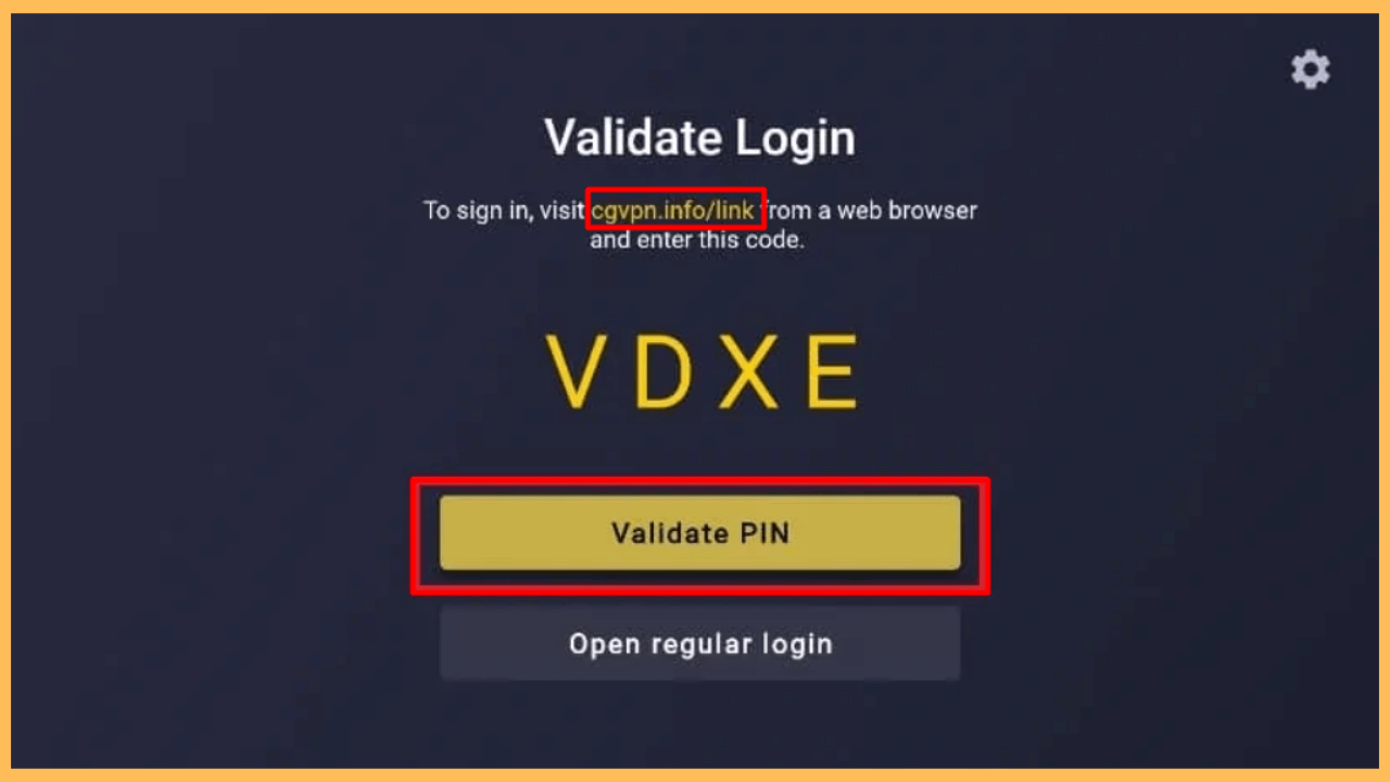 Activate CyberGhost VPN app on Firestick with code