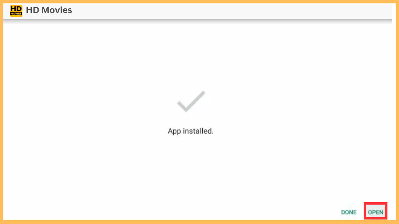 HD Movies on Firestick - Select Open