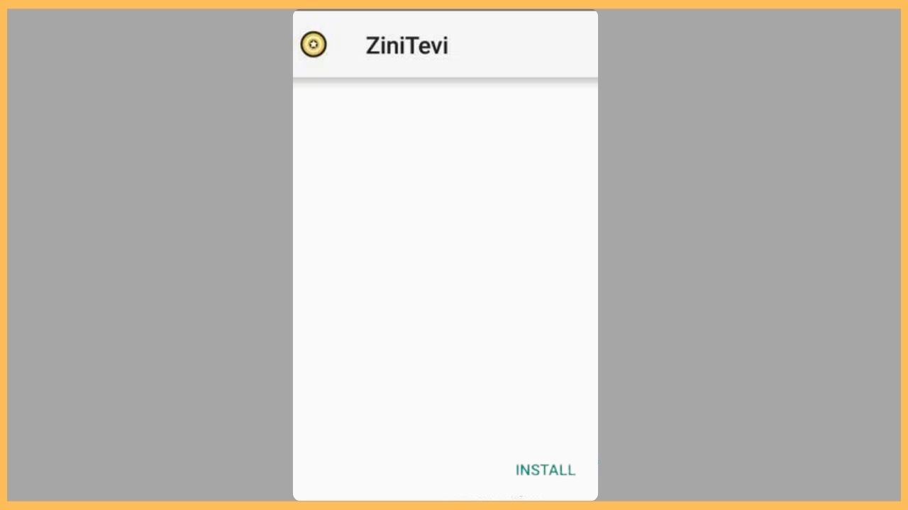 Hit Install to Get ZiniTevi on Firestick