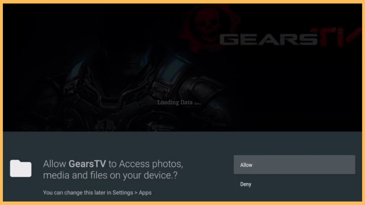 Hit the Allow option