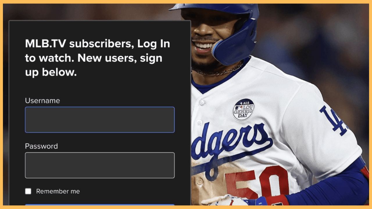 Login to your MLB account