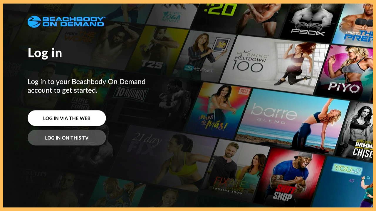 Login to Beachbody On Demand on Firestick