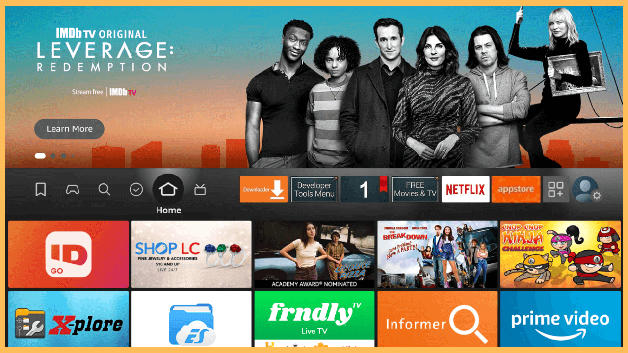 Red Bull TV on Firestick - Home Screen