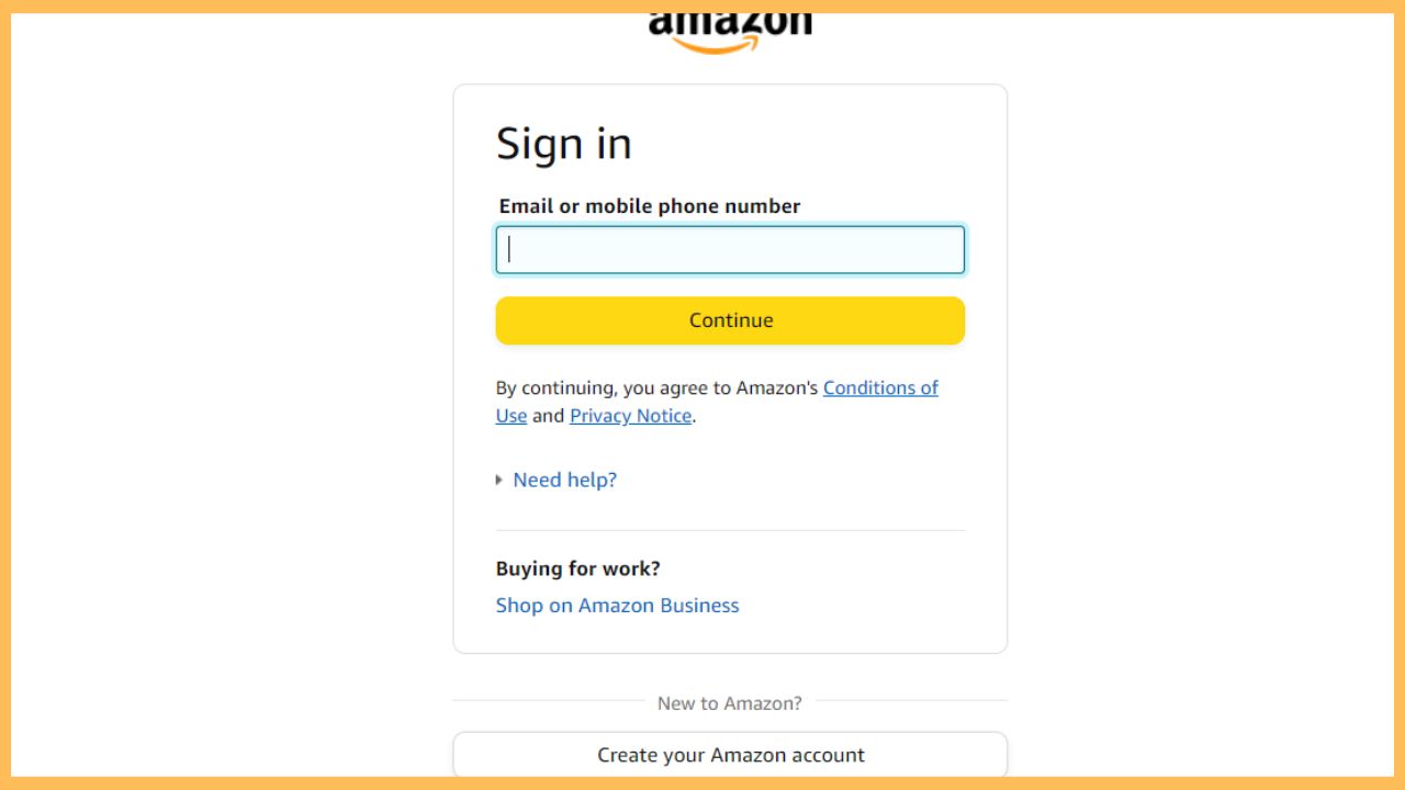 Sign in to your Amazon account