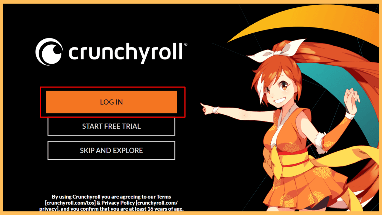 VRV on Firestick - Select Login