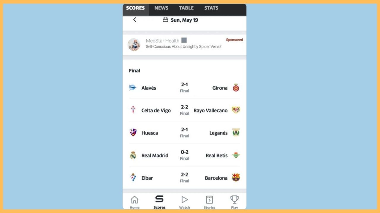 Yahoo Sports on Firestick