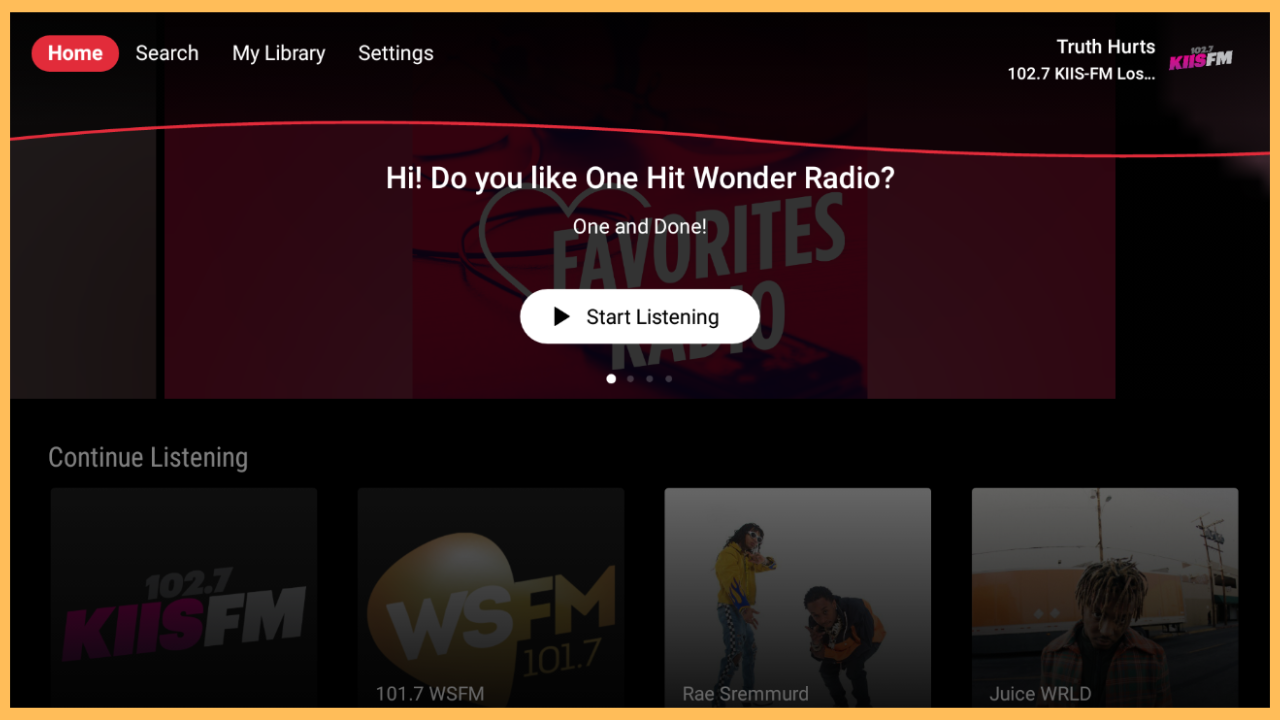 iHeartRadio on Firestick - Start streaming
