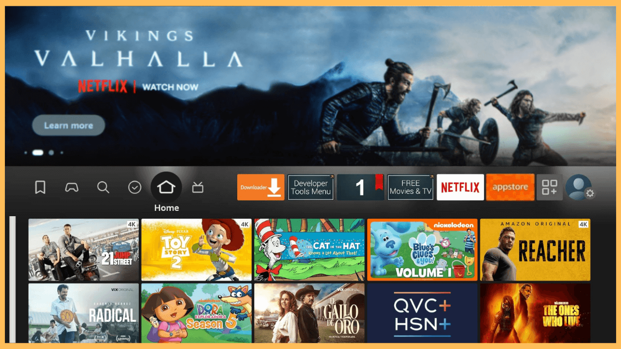 iMPlayer on Firestick - Home Screen