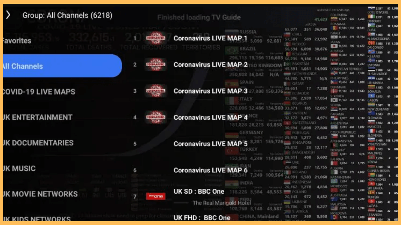 iMPlayer on Firestick - Start streaming