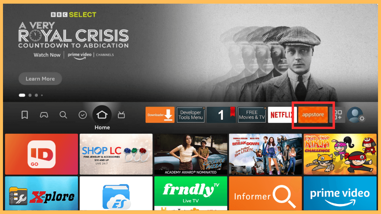 AMPLayer on Firestick - Select Appstore