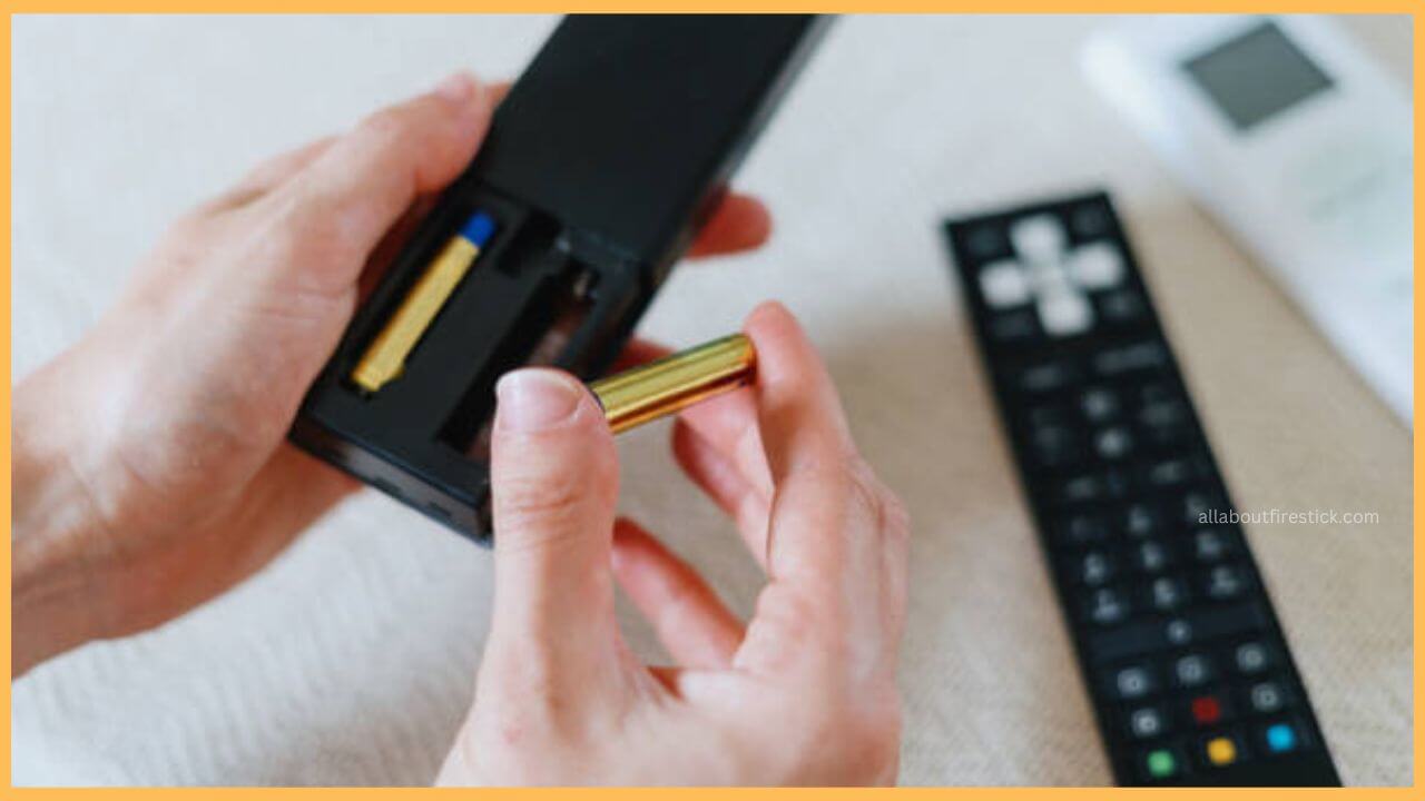 Remove Batteries on Firestick Remote
