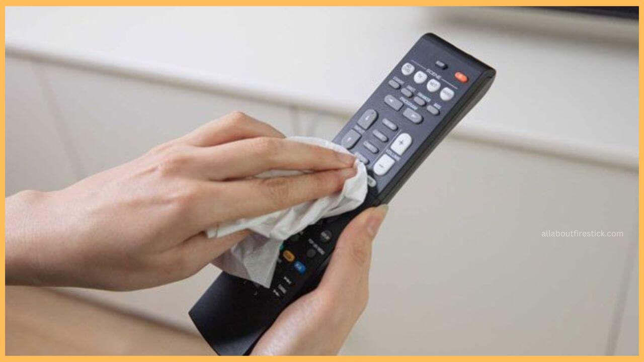 Clean Remote - Blue Light on Firestick Remote