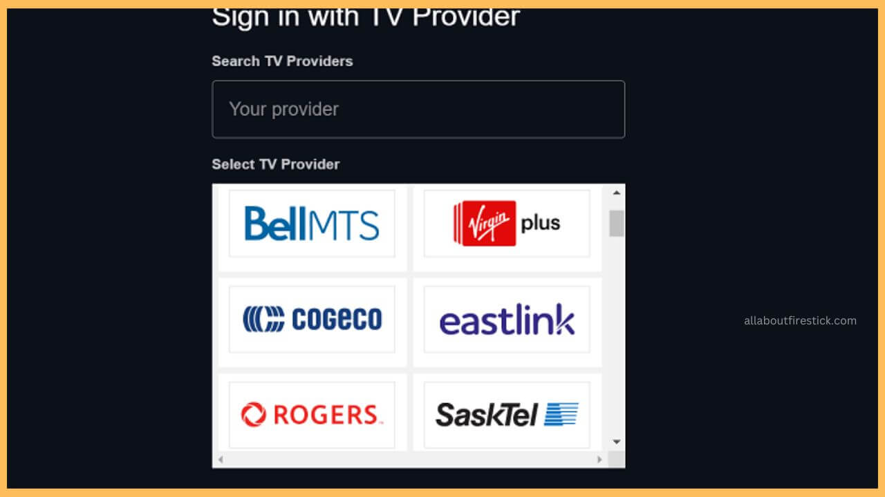 Choose TV Provider